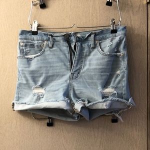 Distressed Jean Shorts
